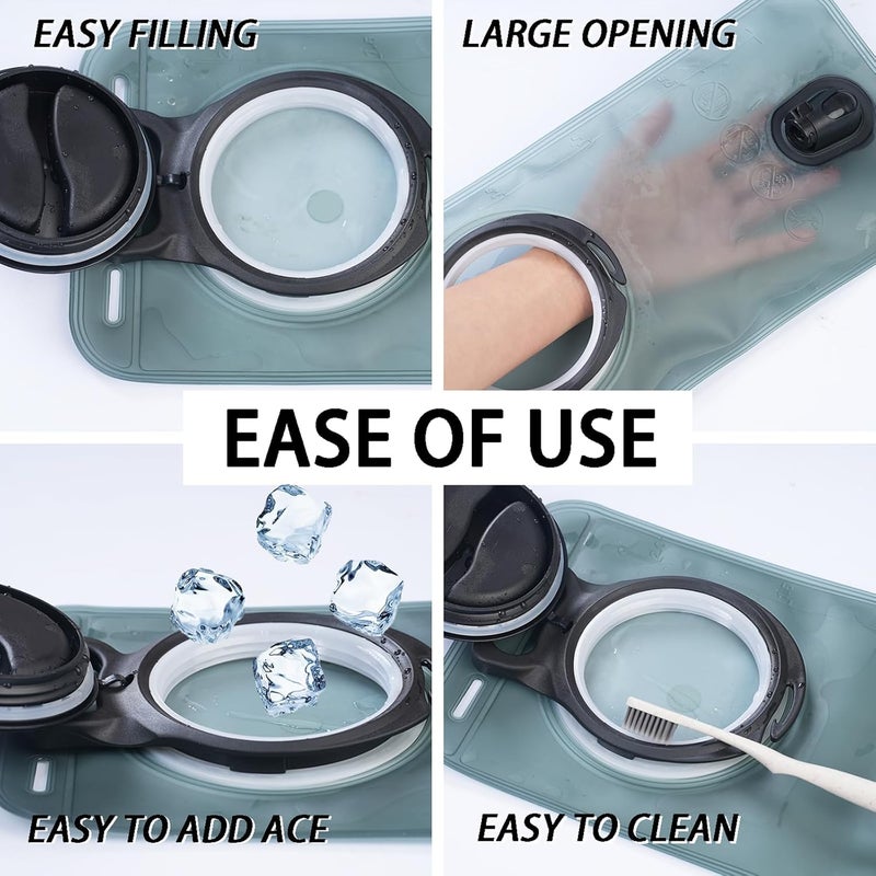 HEIKLN Hydration Bladder 1.5L-2L-3L,Leak Proof Water Reservoir, BPA Free Military Water Storage Bladder Bag Hydration Pack Replacement Easy Clean for Bicycling Hiking Camping Hunting Running - Image 5